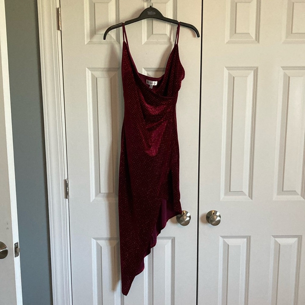 Burgundy prom dress! Worn once!